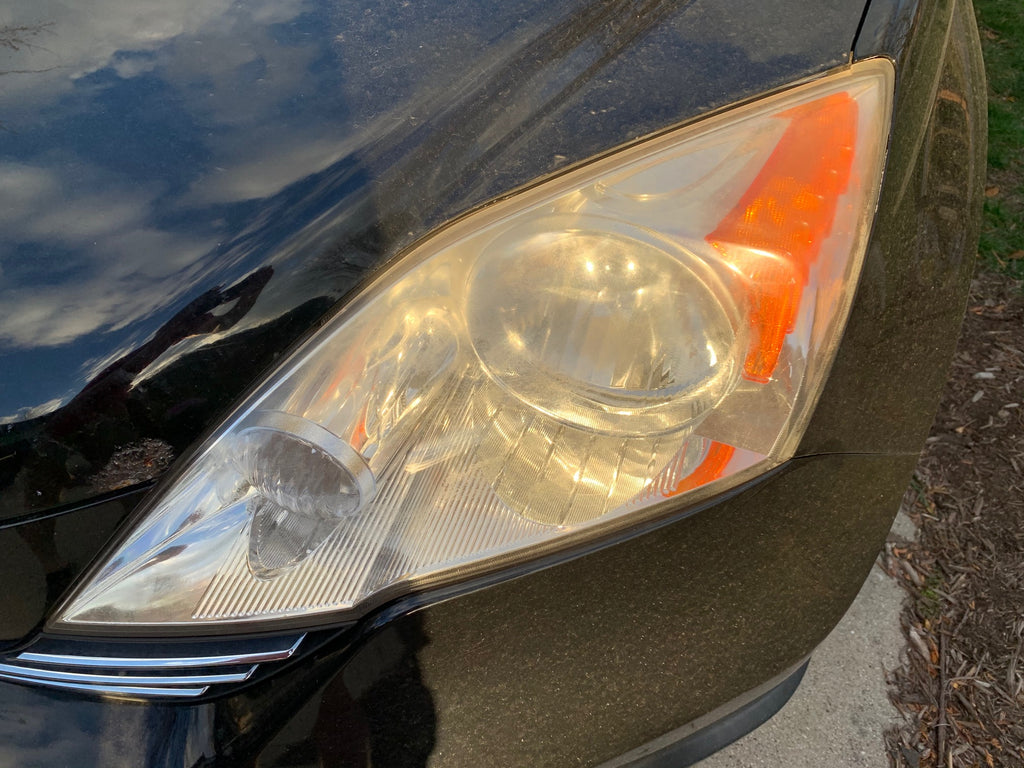 Meguiar's ultimate compound worked really well on my headlights